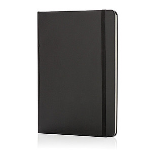 Základný poznámkový blok A5 s pevnými doskami, čierna