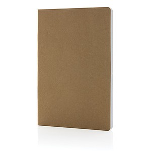 Zápisník A5, linkovaný, 96 listů, z recyklovaného papíru, hnědý