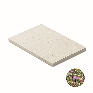 Zápisník A5 s deskami se semínky, 200 linkovaných stran