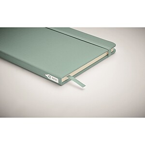 Zápisník A5 s RPET obálkou, 80 linkovaných stran, modrošedá