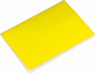 Zápisník A5 s štvorčekovaným papierom, 100 strán, žltý