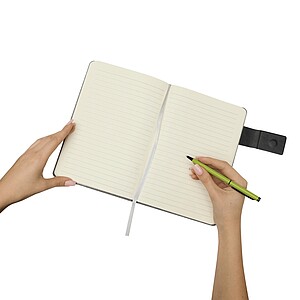 Zápisník A5 s uzatváraním na magnet, sivá