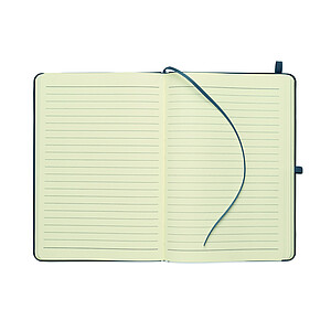 Zápisník A5 z recykl. PU, námořní modrá