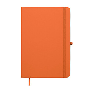 Zápisník A5 z recykl. PU, oranžová