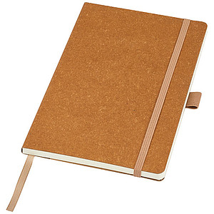 Zápisník s linkovaným papírem, obálka z recyklované kůže - reklamní zápisník