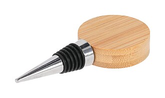 Zátka na láhev s otvírákem, kruh, přírodní