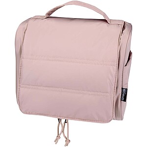 Závěsná toaletní taška z recyklovaného GRS, jemně růžová