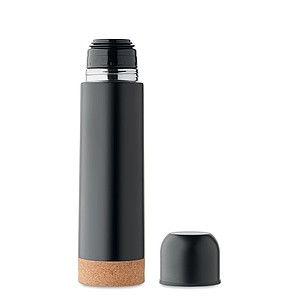 ZEHRA Dvoustěnná termoska z recyklované nerezové oceli, 500 ml, černá