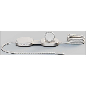 Zens Pro 3 140W nabíjecí kabel 3 v 1 s USB-C, bílá