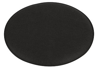 ZESETO Filcový sedací vankúš, O35 cm, čierna