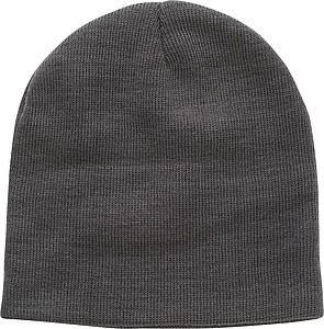 Zimní čepice, RPET polyester, šedá