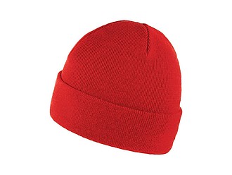 ZOBAR Dvojitě pletená zimní čepice, unisex, červená