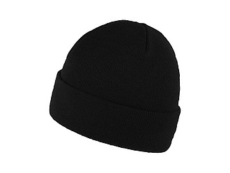 ZOBAR Dvojito pletená zimná čiapka, unisex, čierna