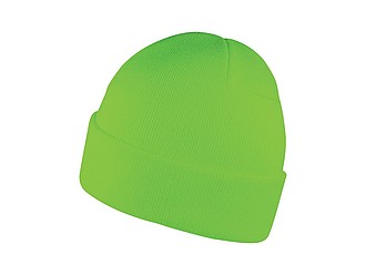 ZOBAR Dvojito pletená zimná čiapka, unisex, neónovo zelená