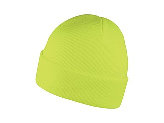 ZOBAR Dvojito pletená zimná čiapka, unisex, neónovo žltá