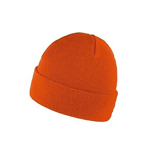 ZOBAR Dvojito pletená zimná čiapka, unisex, oranžová