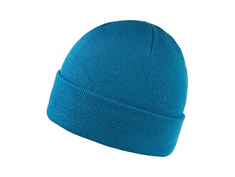 ZOBAR Dvojito pletená zimná čiapka, unisex, petrolejová