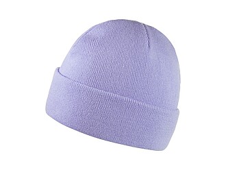 ZOBAR Dvojito pletená zimná čiapka, unisex, svetlá fialová
