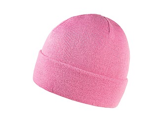 ZOBAR Dvojito pletená zimná čiapka, unisex, svetlo ružová