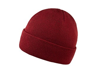 ZOBAR Dvojito pletená zimná čiapka, unisex, vínová