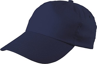 ŽOKEJ Pětipanelová bavlněná čepice, tmavě modrá
