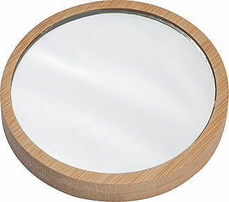 Zrkadlo s lupou s bambusovým rámom