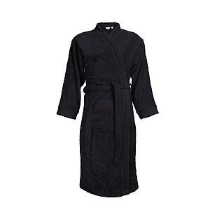 Župan KUSAMBA značky The One, unisex 340 g/m2, čierna, S/M