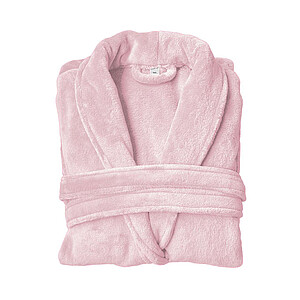 Župan OLIMA CORAL FLEECE BATHROBE, vel. M/L, světle růžová