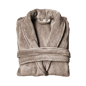 Župan OLIMA CORAL FLEECE BATHROBE, vel. XL/2XL, šedohnědá