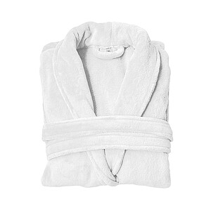 Župan OLIMA CORAL FLEECE BATHROBE, vel. XS/S, bílá