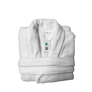 Župan OLIMA TERRY BATHROBE, vel. XS/S, bílá