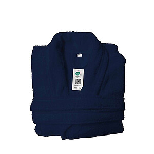 Župan OLIMA TERRY BATHROBE, vel. XS/S, tmavě modrá