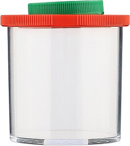 Zvětšovací nádoba se dvěma vestavěnými čočkami, světle zelená