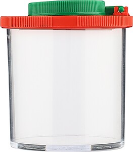 Zvětšovací nádoba se dvěma vestavěnými čočkami, světle zelená